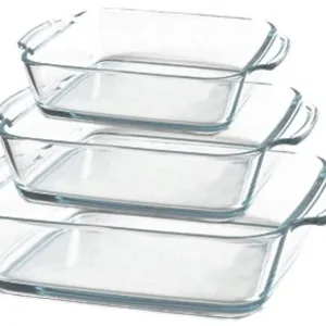Pyrex Heat Resistant Dish Set, 3 Sizes